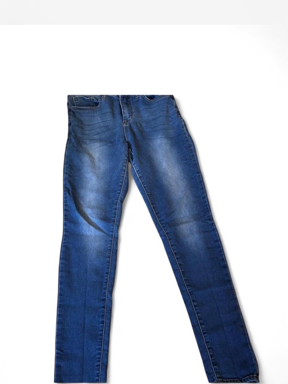 S.O.N.G. Curvy High Rise Skinny Jeans - Dark Blue - Picture 2 of 3